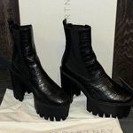 Stella McCartney  monster crocodile- effect faux leather ankle boot Photo 0