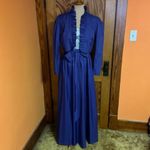 Vtg 70s purple lace dress n jacket set Size 14 Photo 10