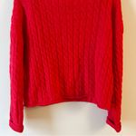 Aeropostale  Red Textured Cable knit Pullover Sweater Soft Plush NEW Size Small Photo 8
