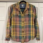 L.L. Bean 1912 plaid pink flannel button down size small Sullivan’s crossing Photo 2