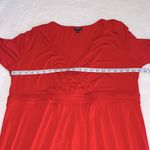 Torrid  Shirred Red Surplice Midi Dress Long Sleeve Size‎ 2X Photo 4