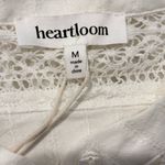 Heartloom  Andress Eggshell Washed Cotton Voile Cap Sleeve w/Lace Trim S/M NWT Photo 4
