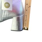 A New Day Pippa Metallic Silver Block Heel Ankle Boots Size 11 Stretch Cosplay Photo 12