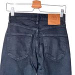 ZARA NWT  Women’s Jeans Womens Size 4 Black Hi Rise Straight Leg Dark Wash Denim Photo 3