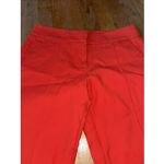 Loft Ann Taylor  Pants Size 2p Marisa Skinny Coral Pink Flat Front Stretch Ankle‎ Photo 2