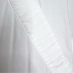 J.Crew Black Label White Poplin Flutter Sleeve Faux Wrap Top Size 2 Petite Photo 6