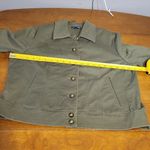 Jones New York  Green Denim Jean Jacket Large Vintage Photo 6