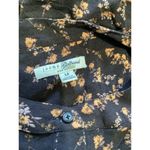 Jachs Girlfriend Jach’s Girlfriend Womens Black Floral Blouse Flutter Cap Sleeves M Photo 4