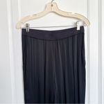 Michael Stars  • Lidia Jogger relaxed satin pants black knit soft pull-on Photo 4