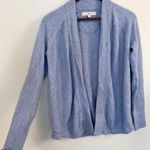 Loft Open Front Knit Cardigan Long Sleeves Periwinkle Blue Size Small Photo 1