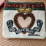 Brighton Coin Wallet Zip Mini In Love We Trust 2019 Heart Print Neutral Casual Photo 3