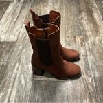Journee Collection  Chestnut Heeled Boots Size 7 Photo 4