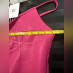 WAYF faux leather cami top Hot pink Size M. NWT Photo 11