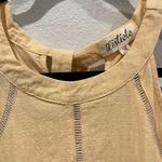 Anthropologie LISTICLE Yellow Tassel Halter Top Photo 2