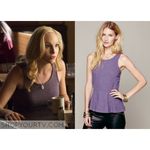 Free People Floral Cotton Purple Sleeveless Round Crochet Peplum Tank Top Size S Photo 5