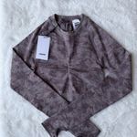 Gymshark NWT  Camo Seamless Long Sleeve Crop Top Photo 2