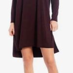 Eileen Fisher  Cassis Crew Neck Brown Shift Dress Photo 0