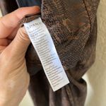 Spanx  brown faux leather snake skin legging Photo 9