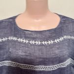 Colors De’ Opal Poncho or swim woman one size fits all blue denim white tassle Photo 3