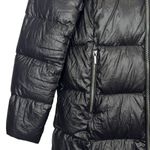 Lands' End Mid Length Down Filled Coat Size S Black Quilted Puffer Jacket Photo 3