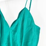 Frederick's of Hollywood ‎ Y2K Coquette Satin Cami Slip Dress Size L Emerald Green Photo 2