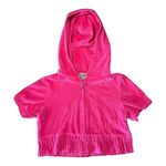 Juicy Couture Vibrant Pink Hooded Zip-Up Jacket Photo 0