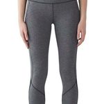 Lululemon Pace Rival Crop 22” Size 4 in Heathered Black/Black (First Release) Photo 0