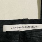 Diane Von Furstenberg  Pants Black Staple Career Textured Look Size 4 Photo 2