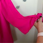 ee:some  hot pink 3/4 sleeve off the shoulder top Sz S EUC Photo 2