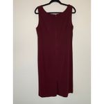 Sag Harbor Burgundy Shift Dress w Short Sleeve Cover Up Sz 14 Photo 6