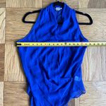 Helmut Lang Helmut Cobalt Blue sleeveless draped v-neck top size P/XS Photo 4