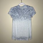 American Eagle  Outfitters Soft & Sexy T-Shirt Blue Speckled Design Cutout V-Neck Photo 4