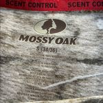 Mossy Oak  women’s leaf woods, camo brown green hunt camp cotton blend T-shirt S Photo 1
