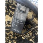 Urban Outfitters  Womens 4 Black Gold Jaquard Nicky Flare Trouser Pant Holiday Photo 5