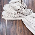 Black Halo  • two tone cocktail dress sheath beige taupe chiffon ruffle sleeves Photo 3