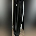 Night Moves Prom Collection Black Ruched Backless Gown Size 12 Photo 2