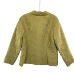 J.Jill  Green Silk Embroidered Lightweight Jacket Coat Photo 5