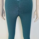 TikTok Teal Grid Leggings Green Size L Photo 10