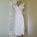 J.Crew  White Eyelet Midi Dress Photo 1