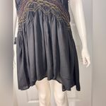 Free People Size S EMBROIDERED V-NECK SHORT SLEEVE DRESS Photo 11