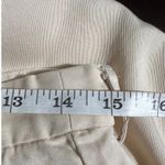 Reformation  Tencel Lyocell Pleated Wide Leg Pants Beige Size 10P Career Casual Photo 6