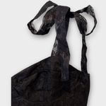 Lulus Glamorous Sweetie Black Burnout Tie Photo 4