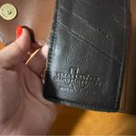 Vintage Texas‎ Leather Manufacturing Tooled Wallet Aqua Blue Brown Western Photo 5