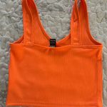 SheIn Neon Orange Tank Top Photo 1