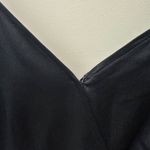 Abercrombie & Fitch Abercrombie Black Silk Wrap Midi Dress Photo 6