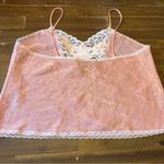 Vintage Val Mode Chemise Tank Lingerie Slip Top Lace Pink Spaghetti Strap M Cami Size M Photo 4