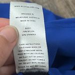 Wilo The Label Colorblock Racer Blue Cropped Sport Bra Top Size Medium Photo 3