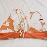 Roxy Printed Beach Classics Tiki Flying Flowers Scoop Bikini Top - Terra Cota - L Photo 8