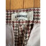 L'Agence  Ludivine Trouser Pants Tan  Houndstooth Size 8 Photo 3
