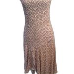 Rhapsody Floral  Slip Dress CUTE Cross Back Spaghetti Straps Large L Photo 0